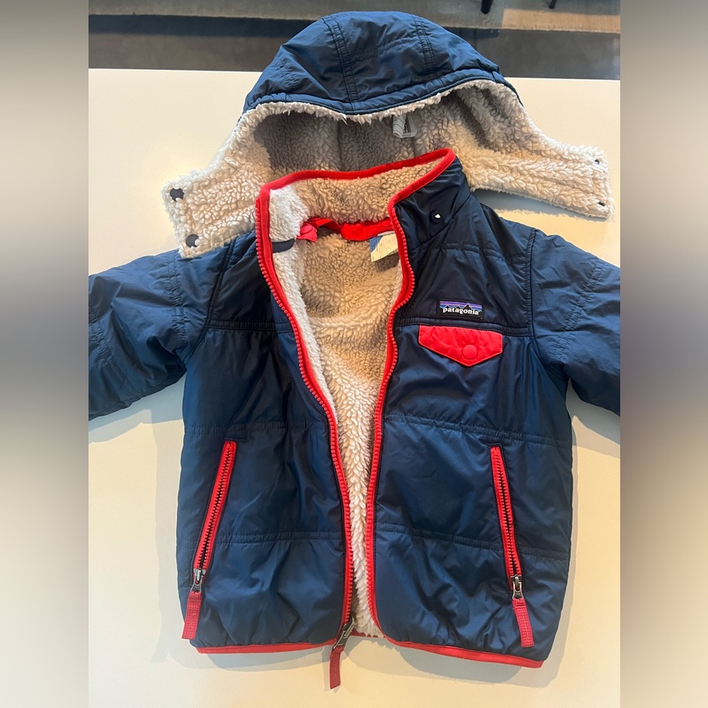 Patagonia toddler Reversible Tribbles Hoody